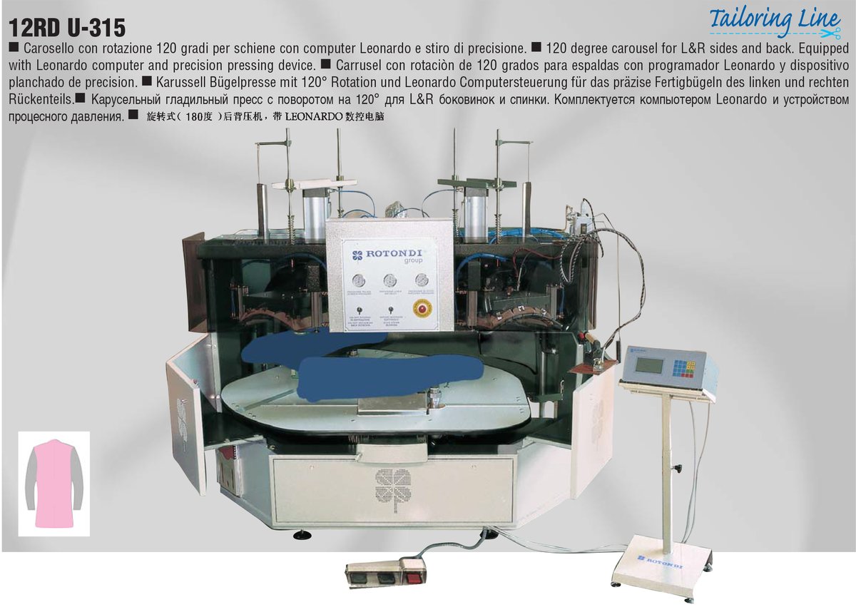 Carrossel de 120 graus, equipado com computador Leonardo 12RD U-315