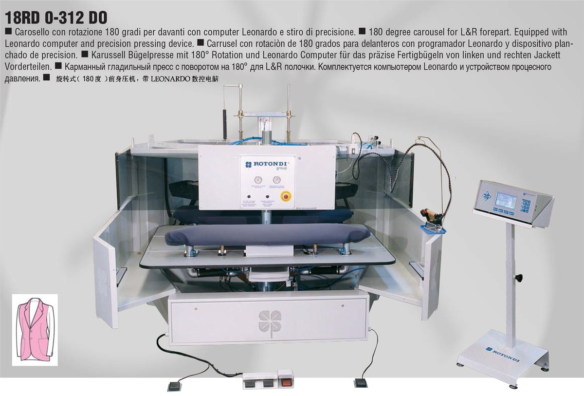Carrossel de 180 graus equipado com computador Leonardo 18RD O-312 DO