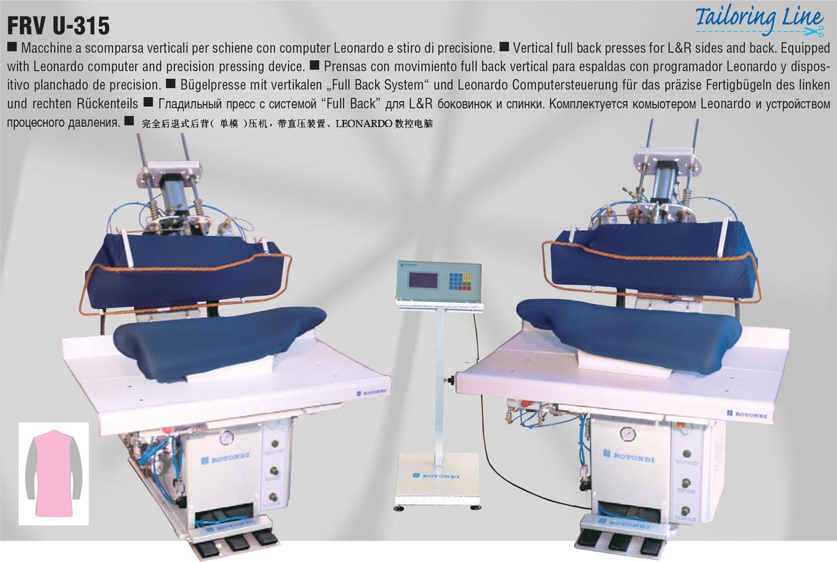 Prensas verticais completas, equipadas com computador Leonardo FRV U-315